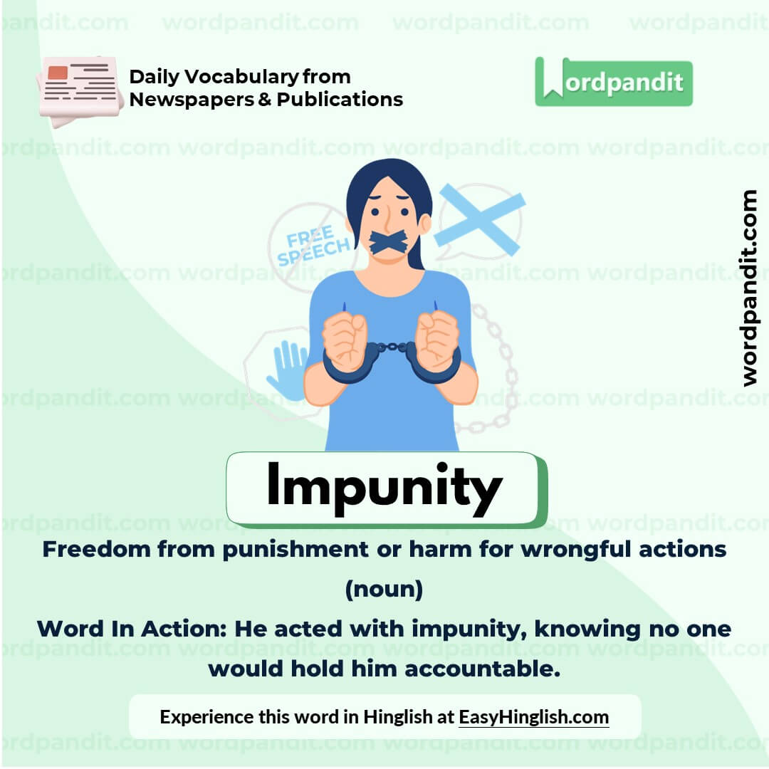 Impunity Vocabulary Picture