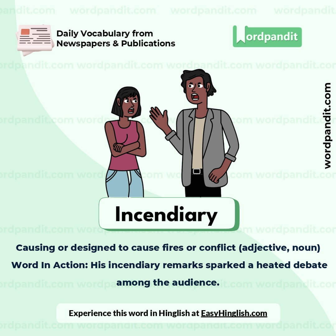 Incendiary Picture Vocabulary