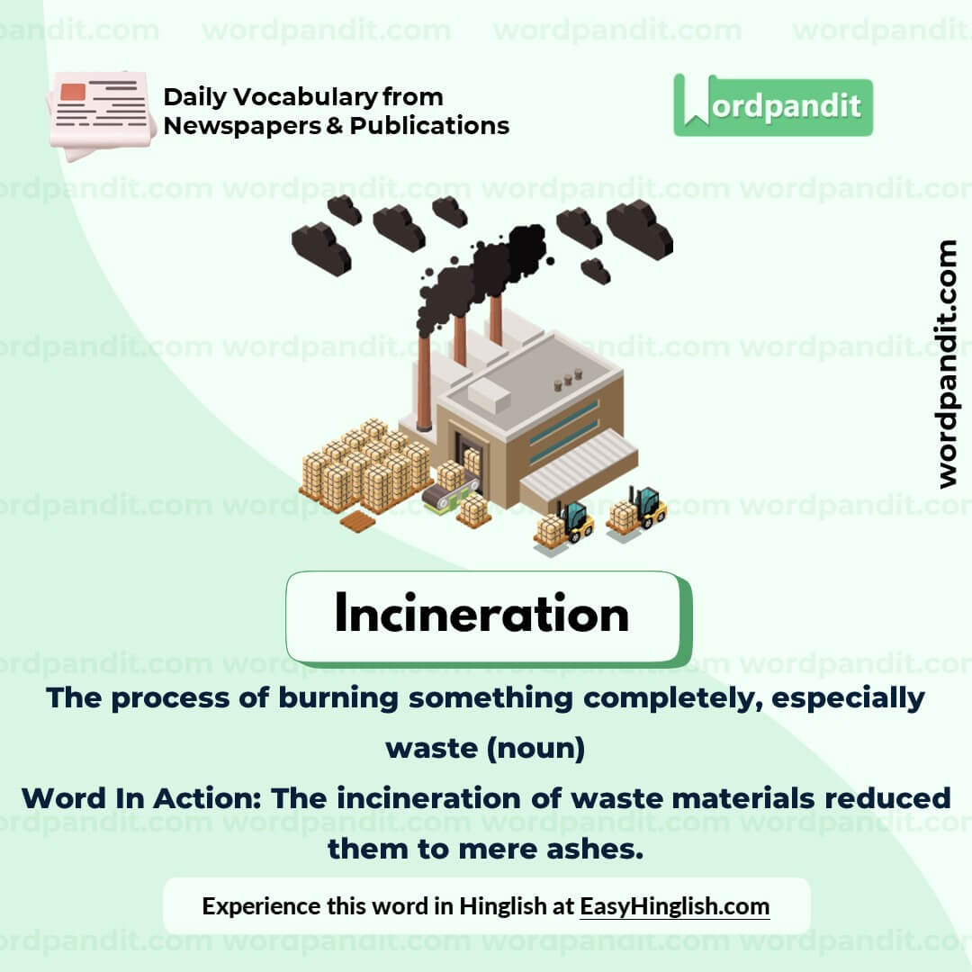 Incineration Vocabulary Picture Incineration Vocabulary Picture