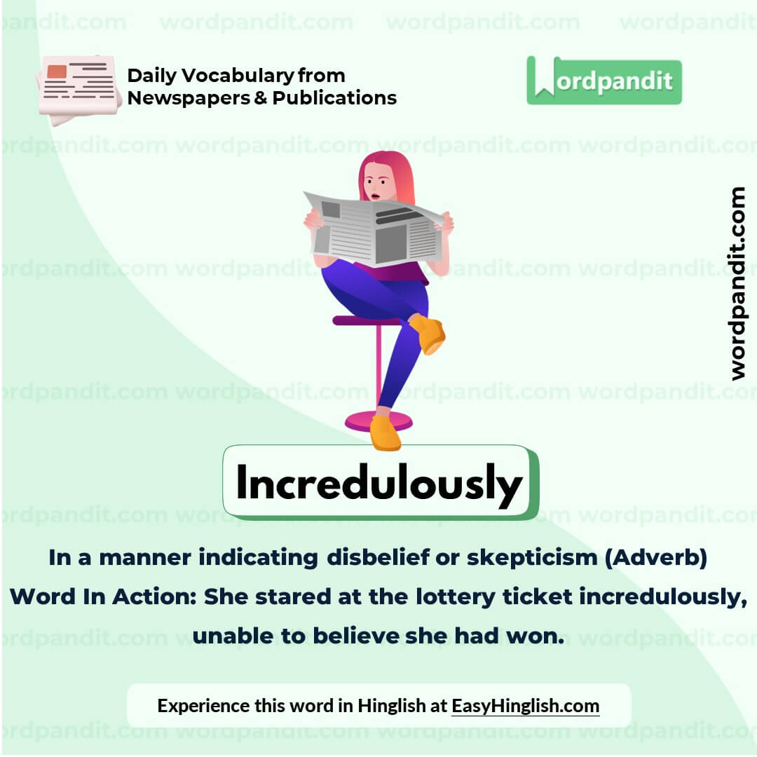 Incredulously Vocabulary Picture Incredulously Vocabulary Picture