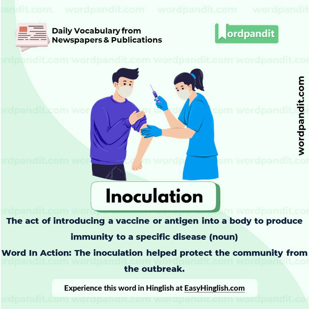 Inoculation Vocabulary Picture