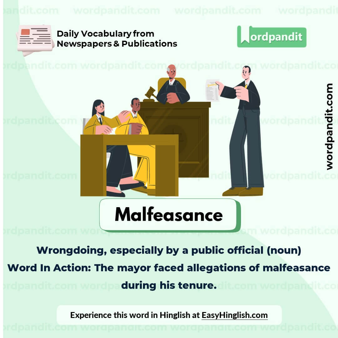 Malfeasance Vocabulary Picture