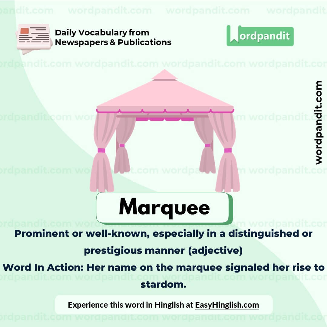 Marquee Vocabulary Picture