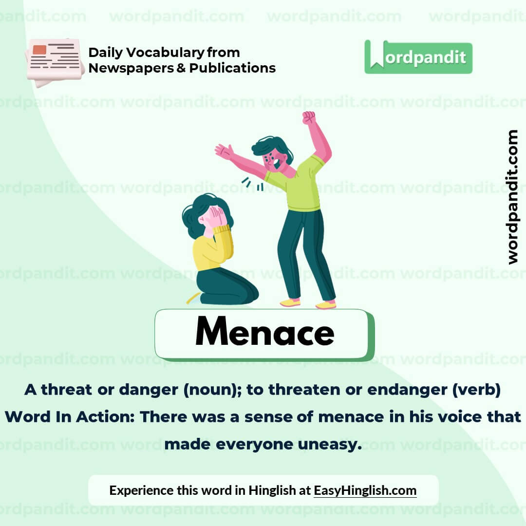 Menace Vocabulary Picture