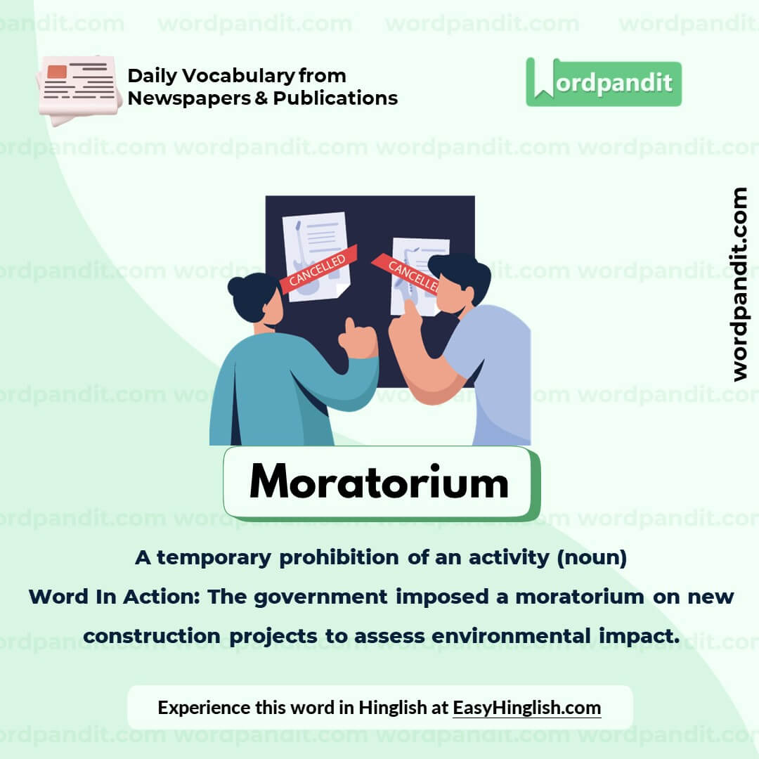 Moratorium Vocabulary Picture