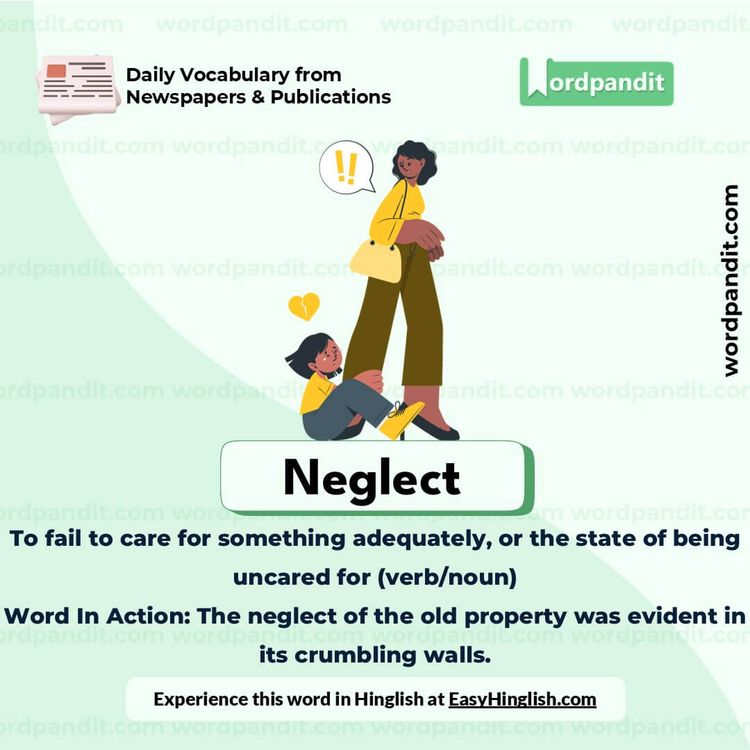 Neglect Vocabulary Picture