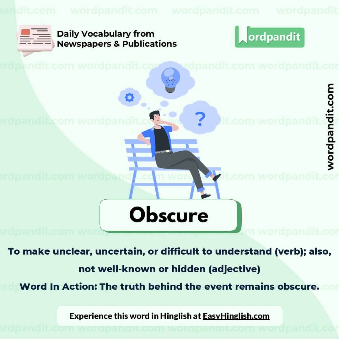 Obscure Picture Vocabulary Obscure Picture Vocabulary