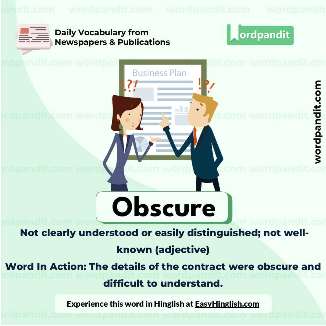 Obscure Vocabulary Picture