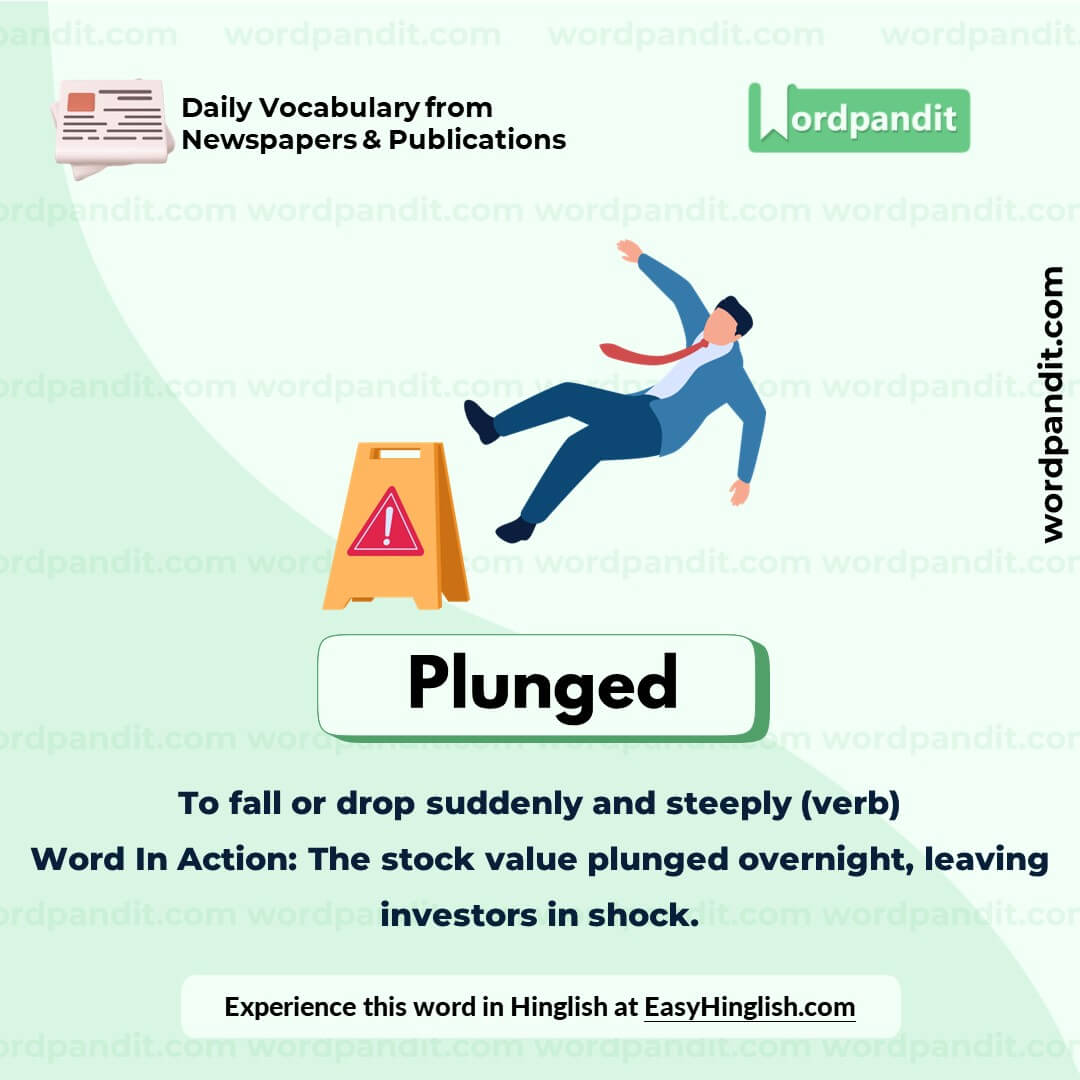 Plunged Vocabulary Picture