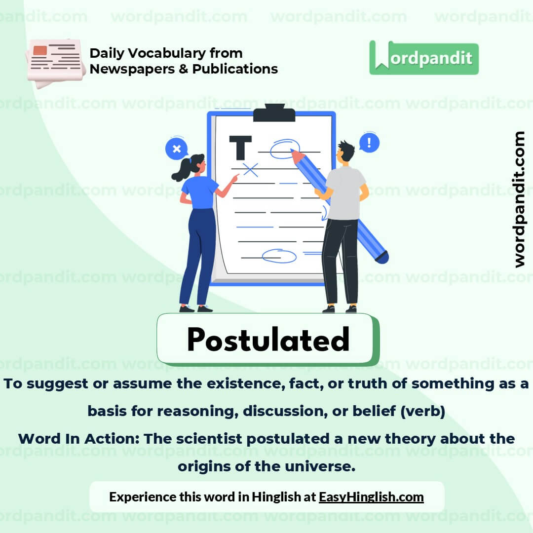 Postulated Picture Vocabulary