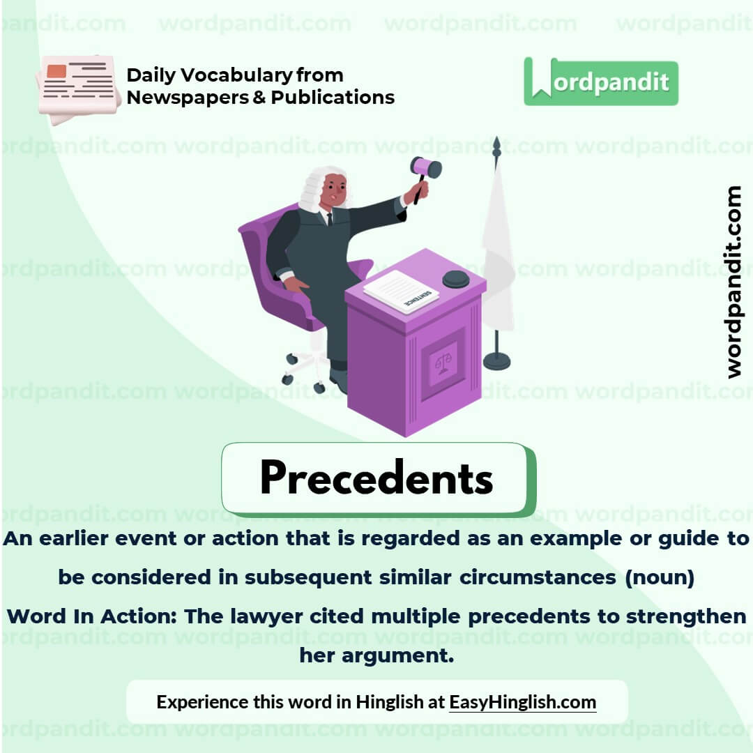 Precedents Vocabulary Picture
