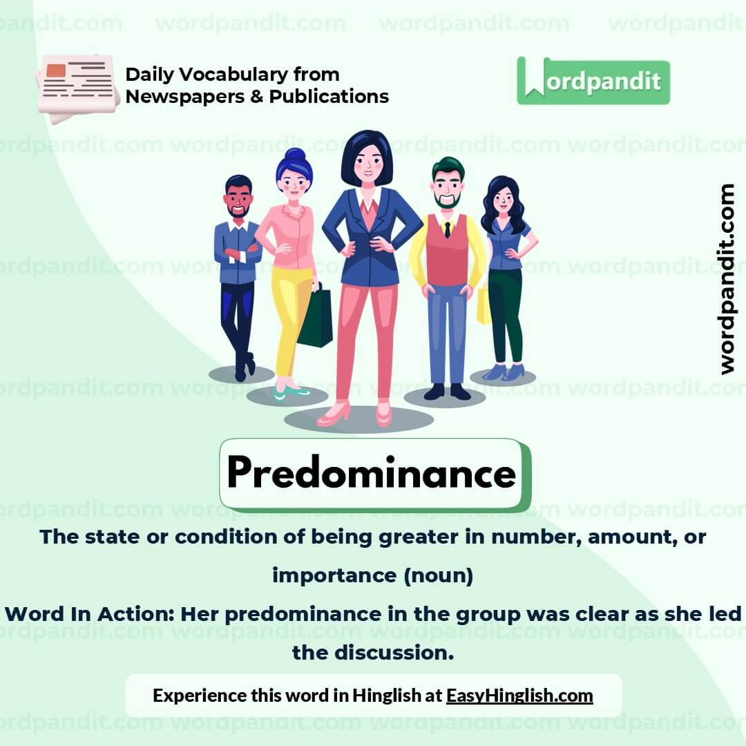 Predominance Picture Vocabulary Predominance Picture Vocabulary