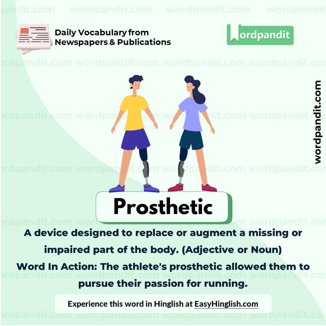 Prosthetic Vocabulary Picture