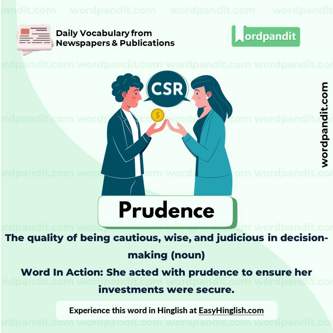 Prudence Vocabulary Picture