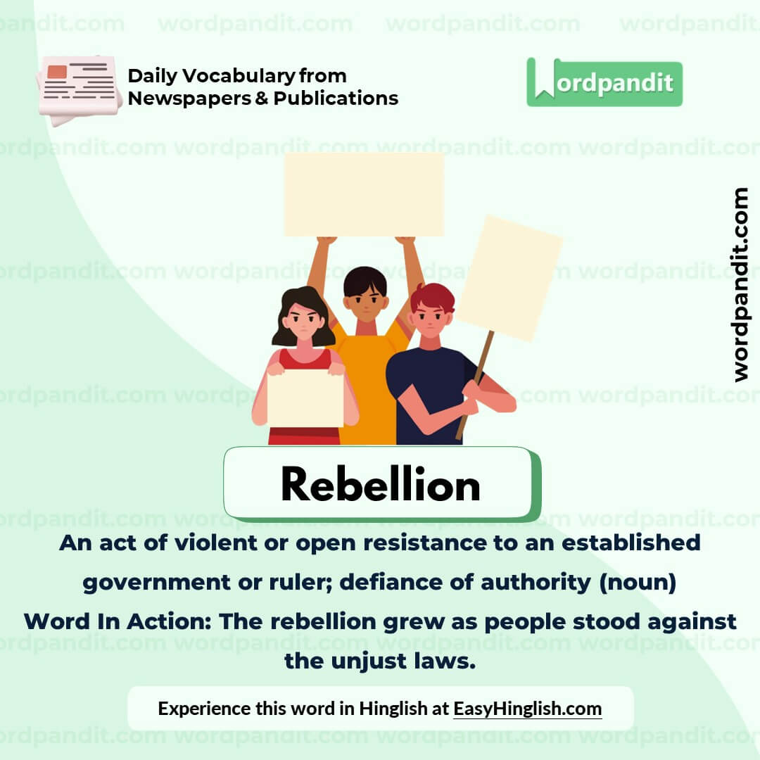 Rebellion Vocabulary Picture