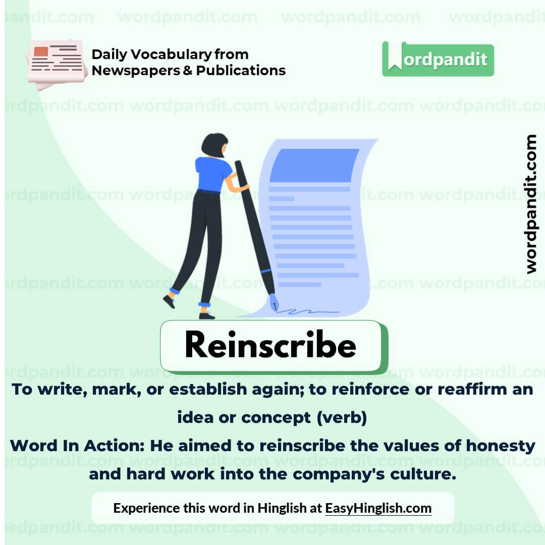 Reinscribe Vocabulary Picture
