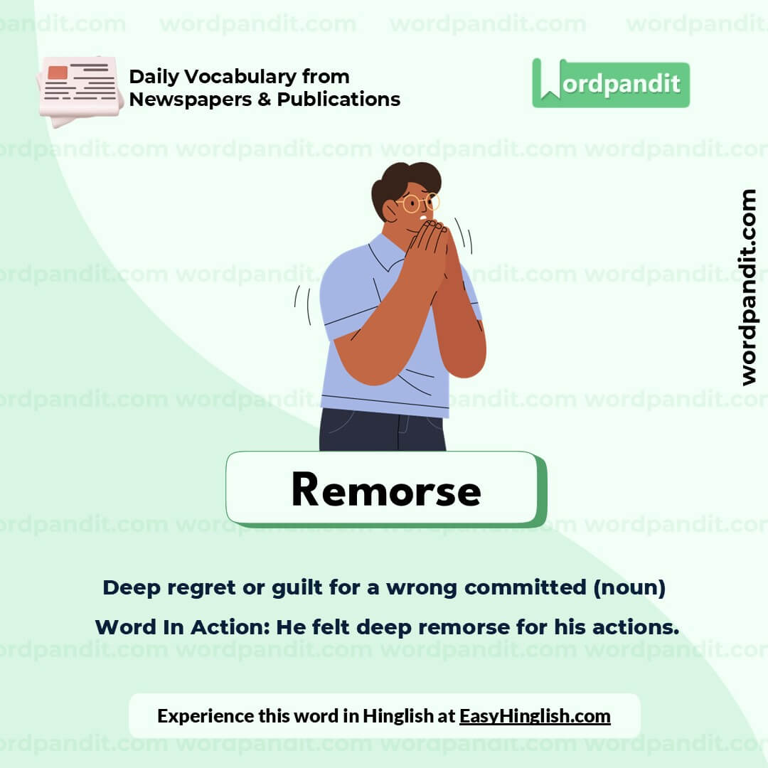 Remorse Picture Vocabulary