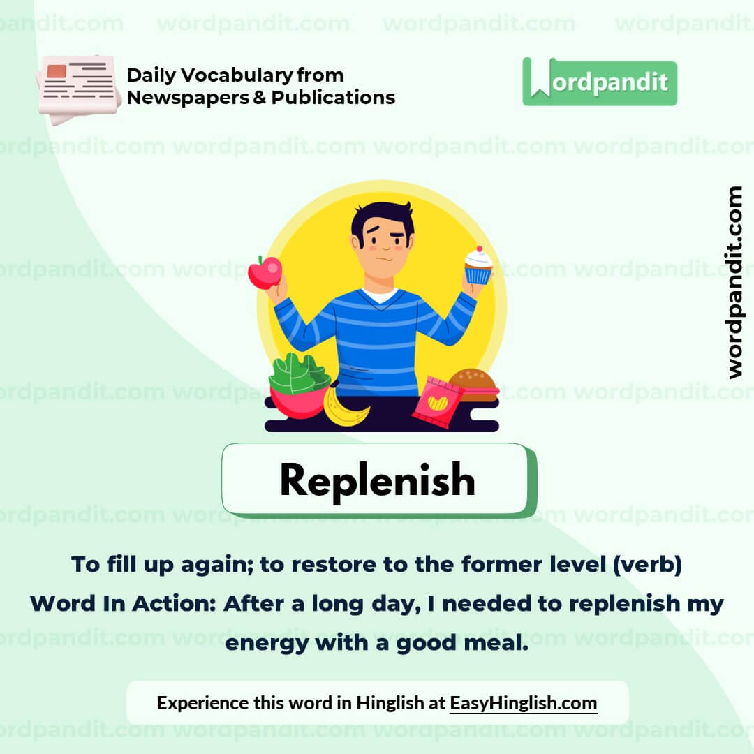 Replenish Vocabulary Picture