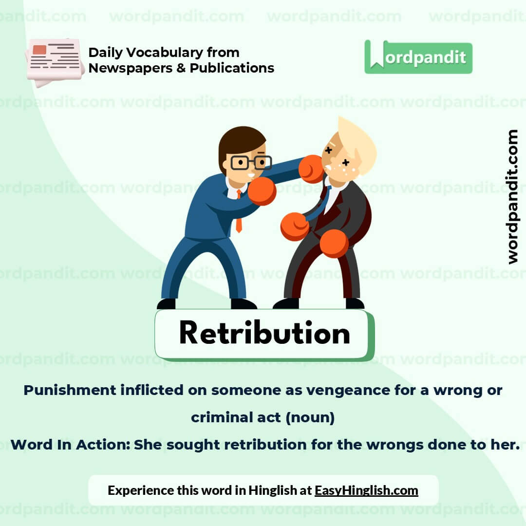 Retribution Picture Vocabulary