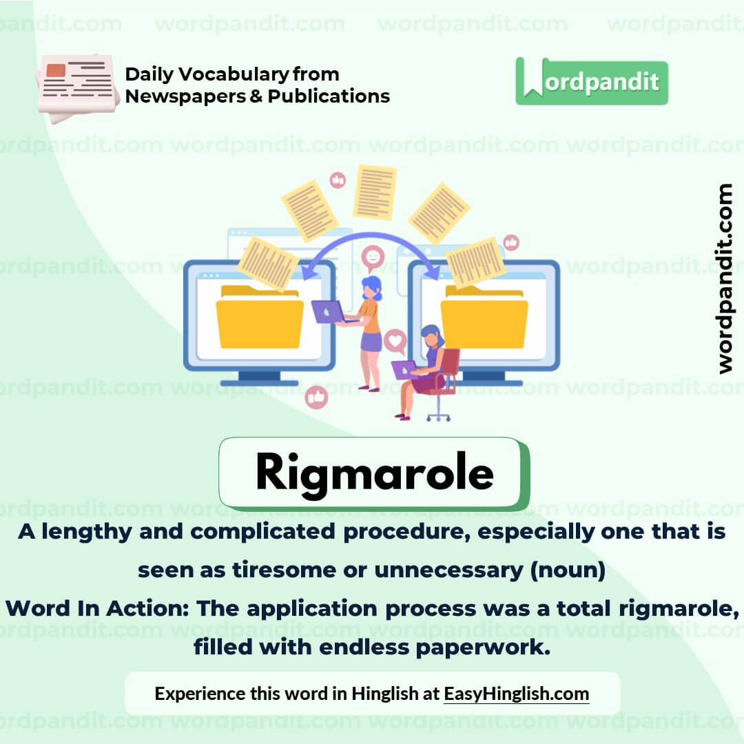 Rigmarole Vocabulary Picture