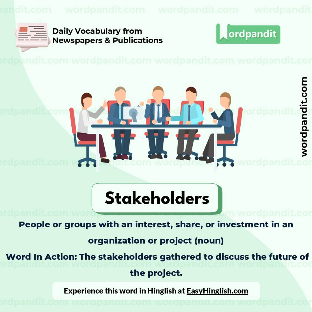 Stakeholders Picture Vocabulary
