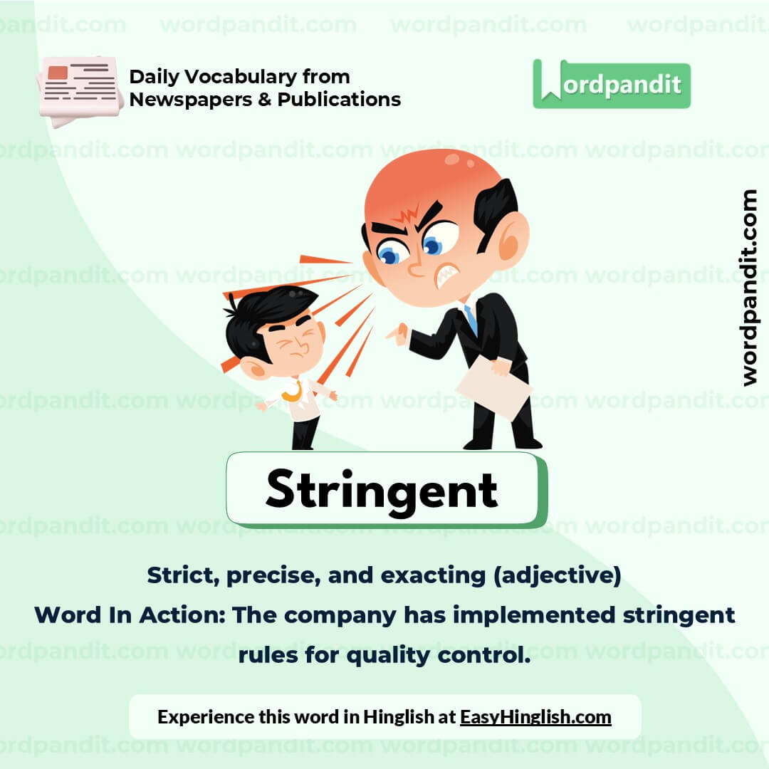 Stringent Vocabulary Picture