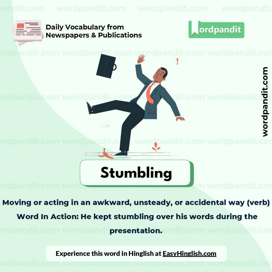 Stumbling Picture Vocabulary