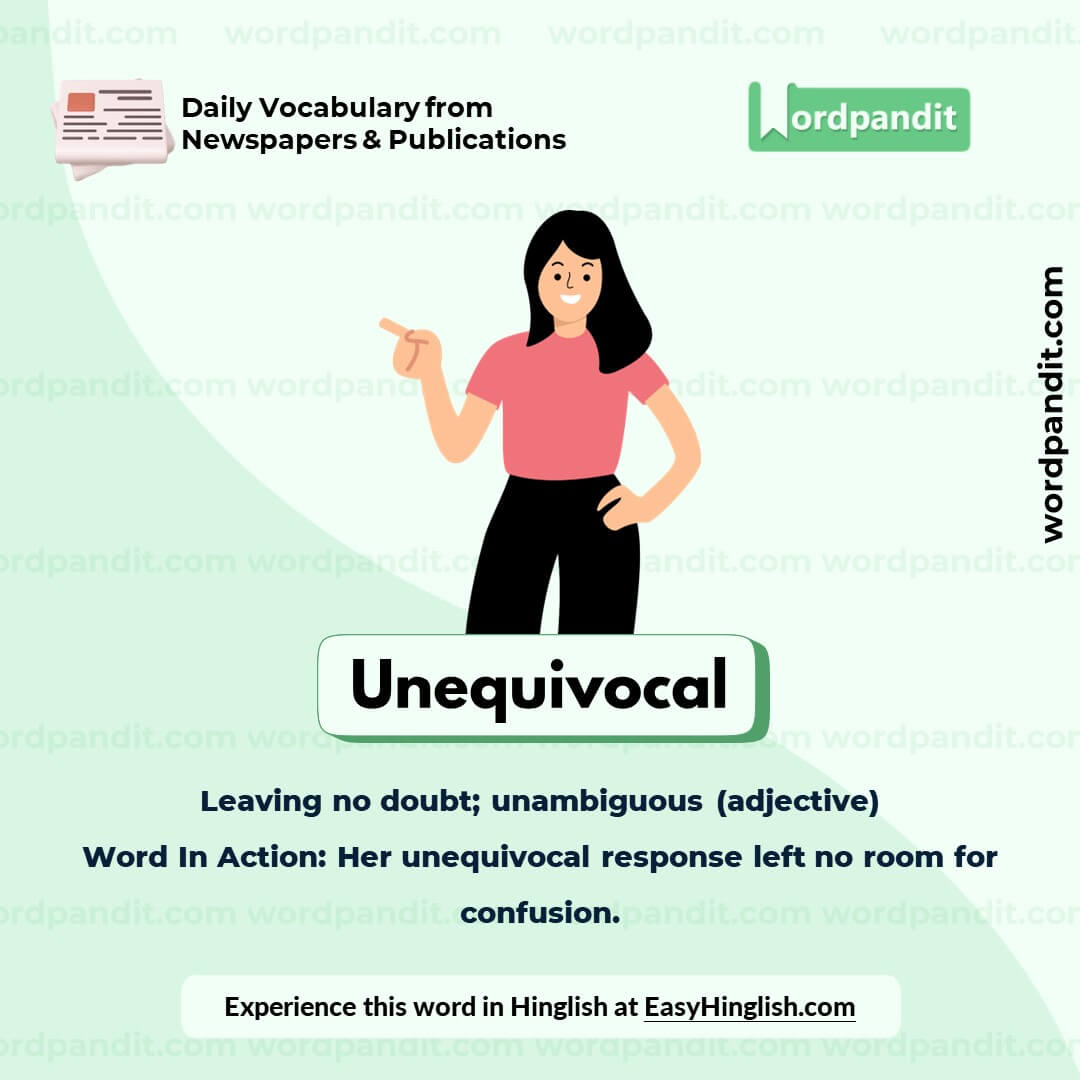 Unequivocal Vocabulary Picture