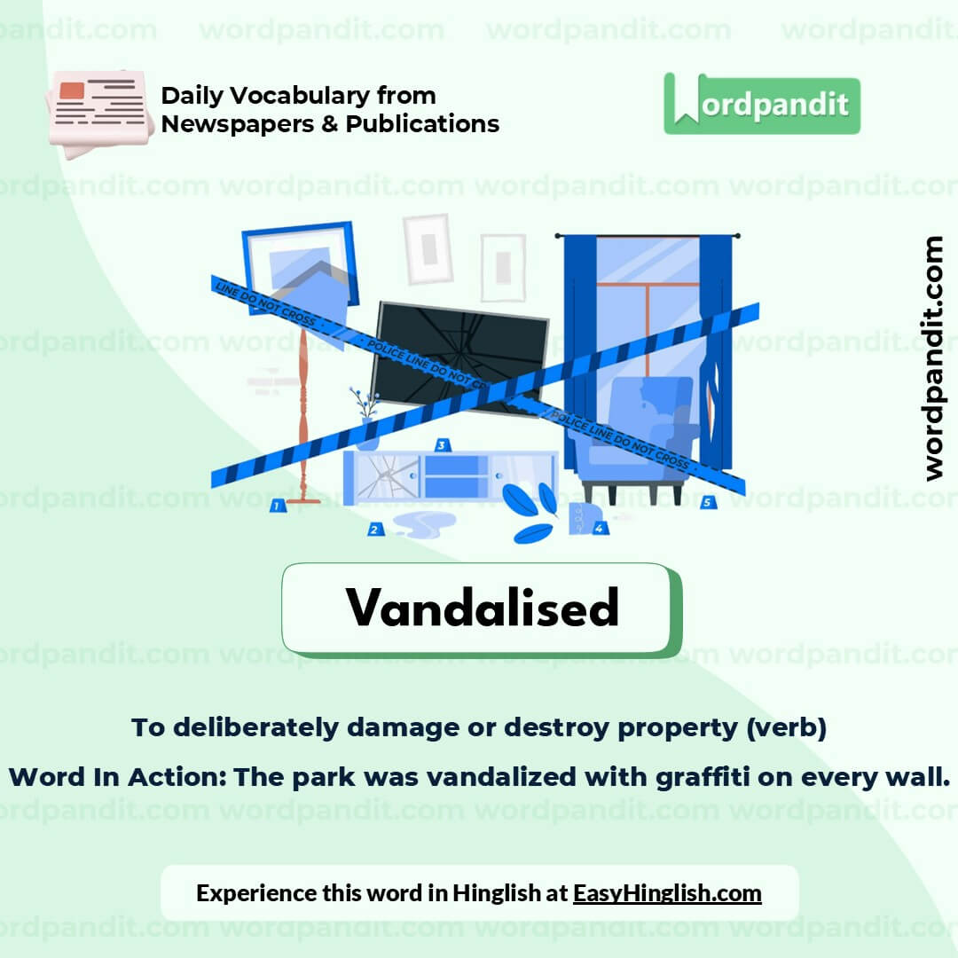 Vandalised Picture Vocabulary