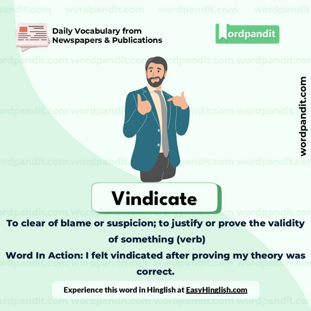 Vindicate Vocabulary Picture