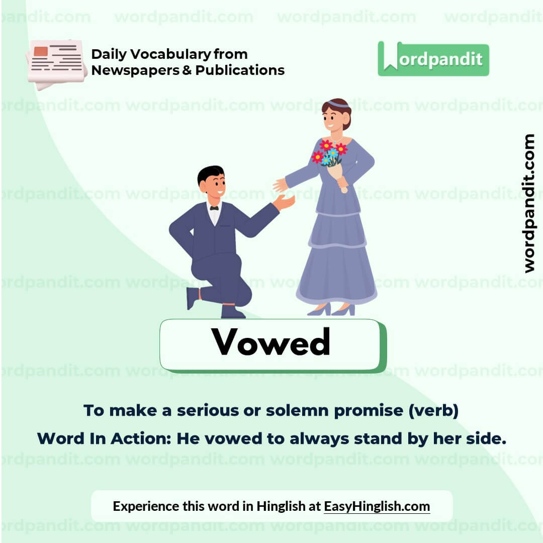 Vowed Vocabulary Picture
