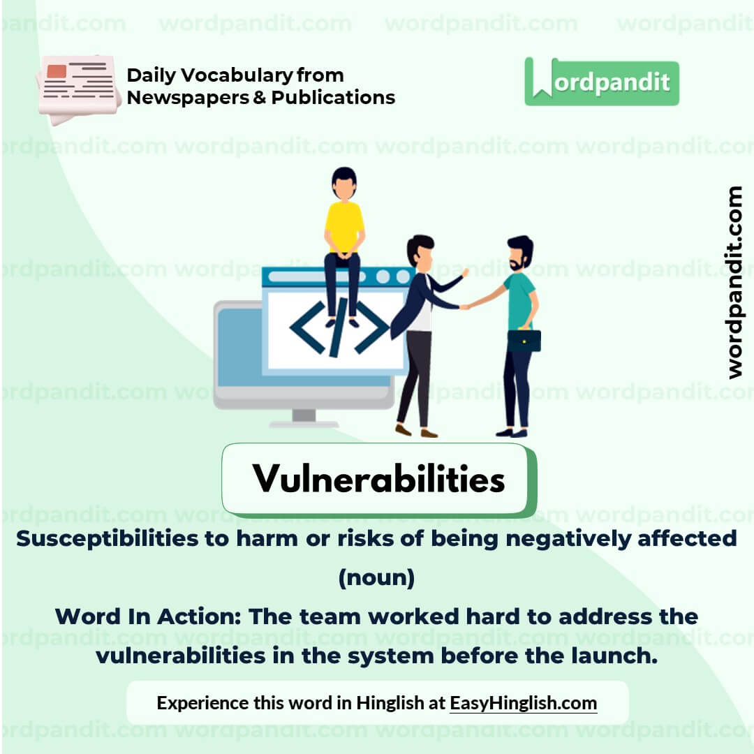 Vulnerabilities Vocabulary Picture