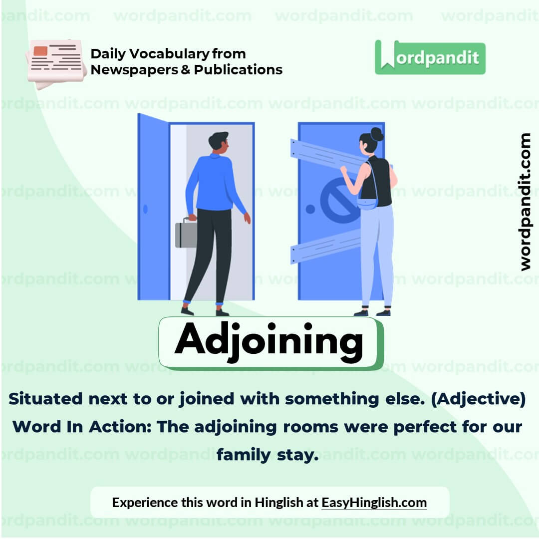 Adjoining Vocabulary Picture