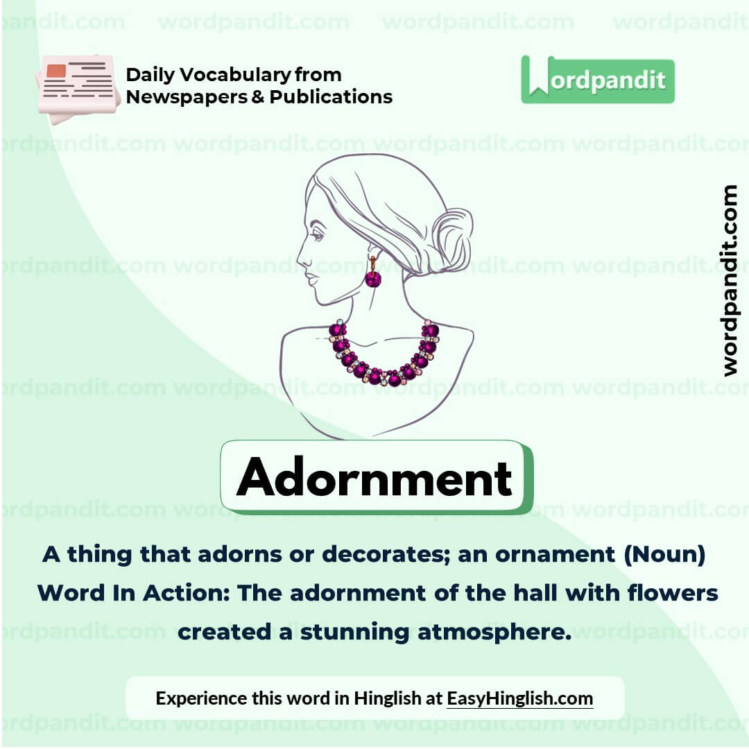 Adornment Vocabulary Picture