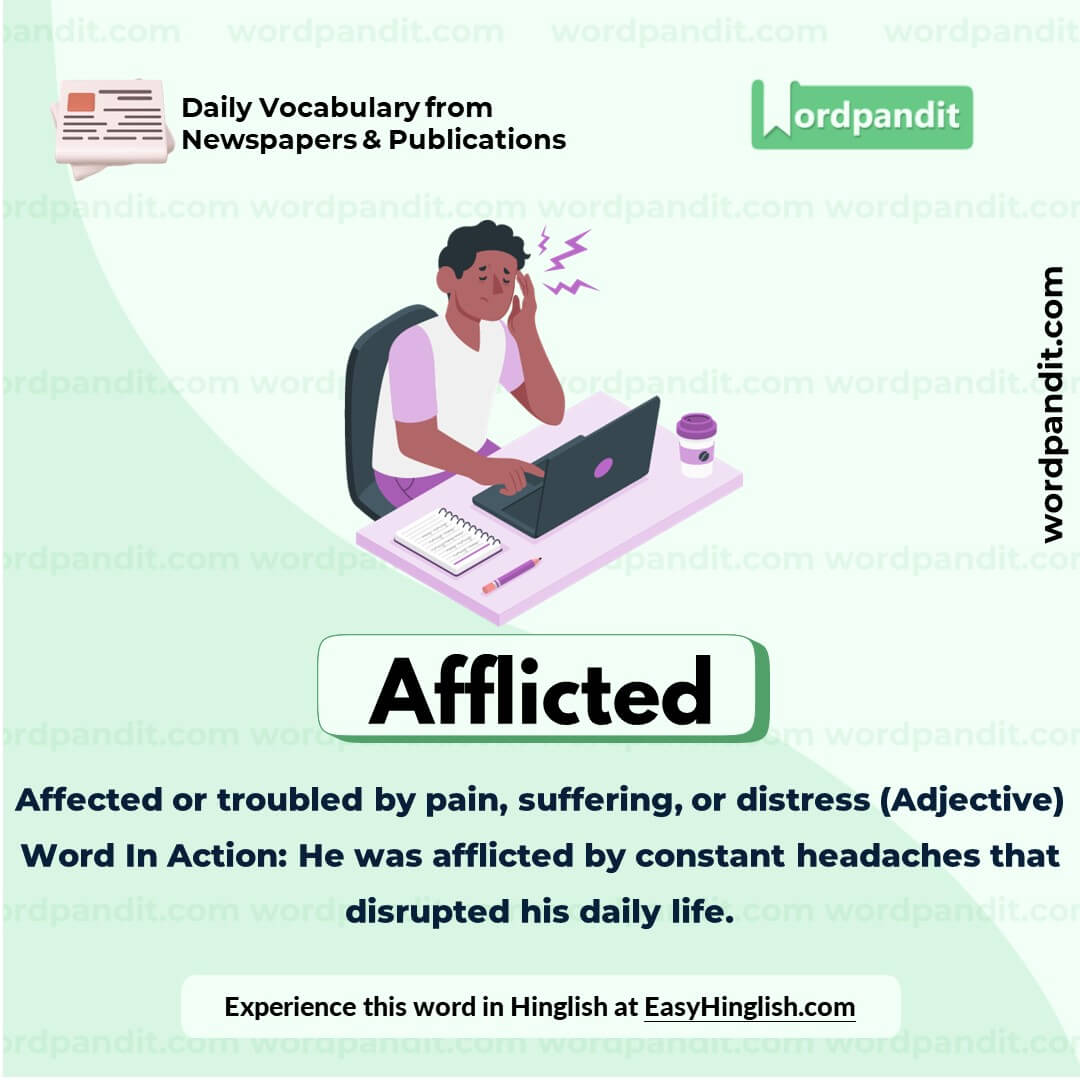 Afflicted Vocabulary Picture