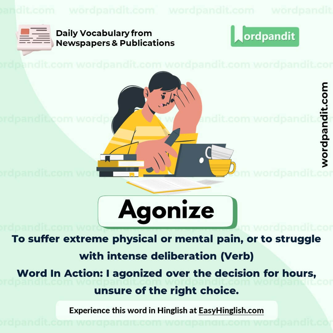 Agonize Vocabulary Post