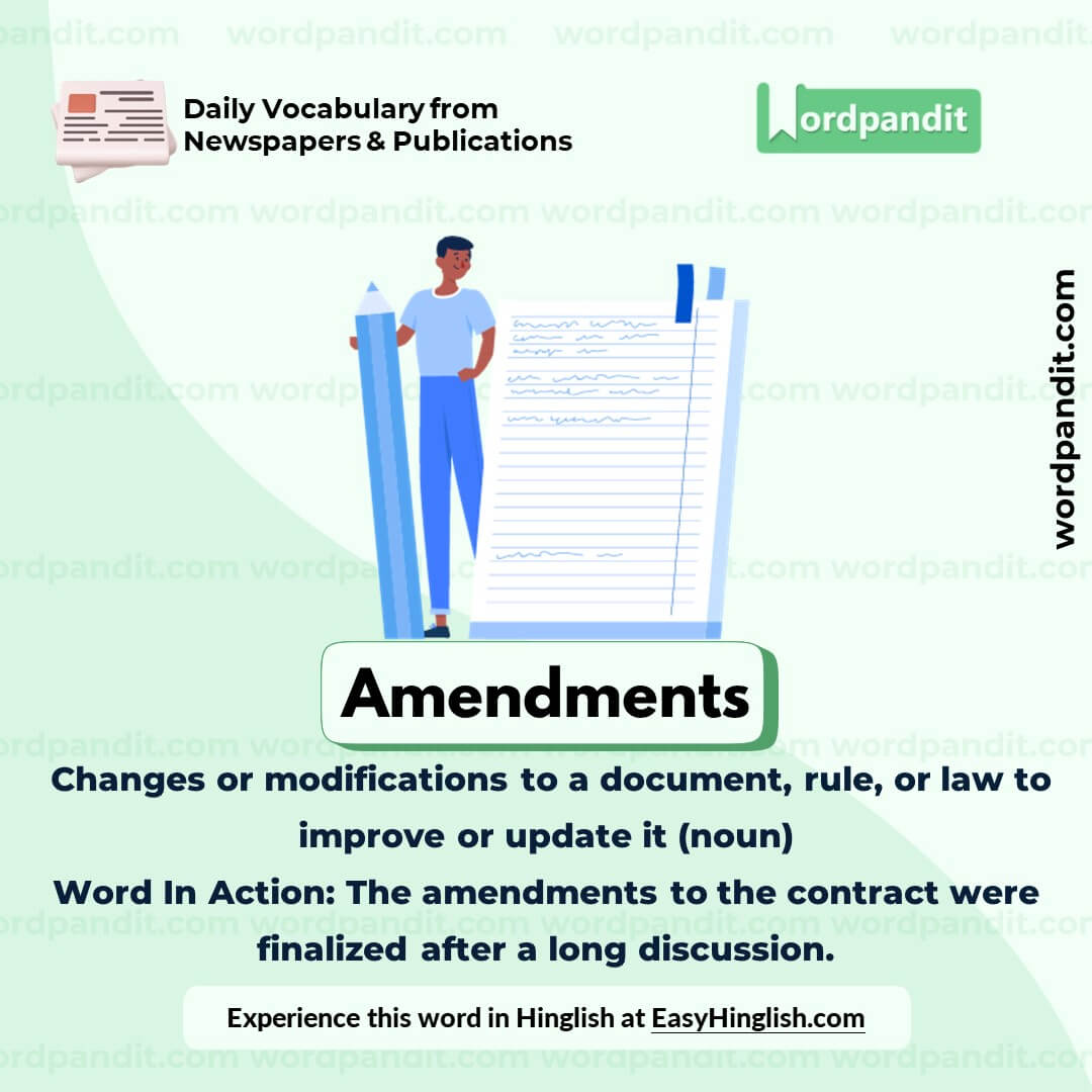 Amendments Vocabulary Post