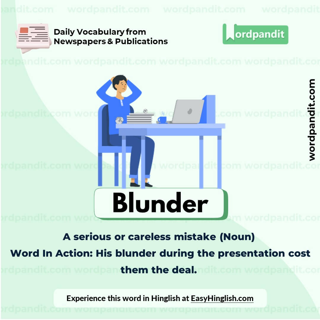 Blunder Vocabulary Picture