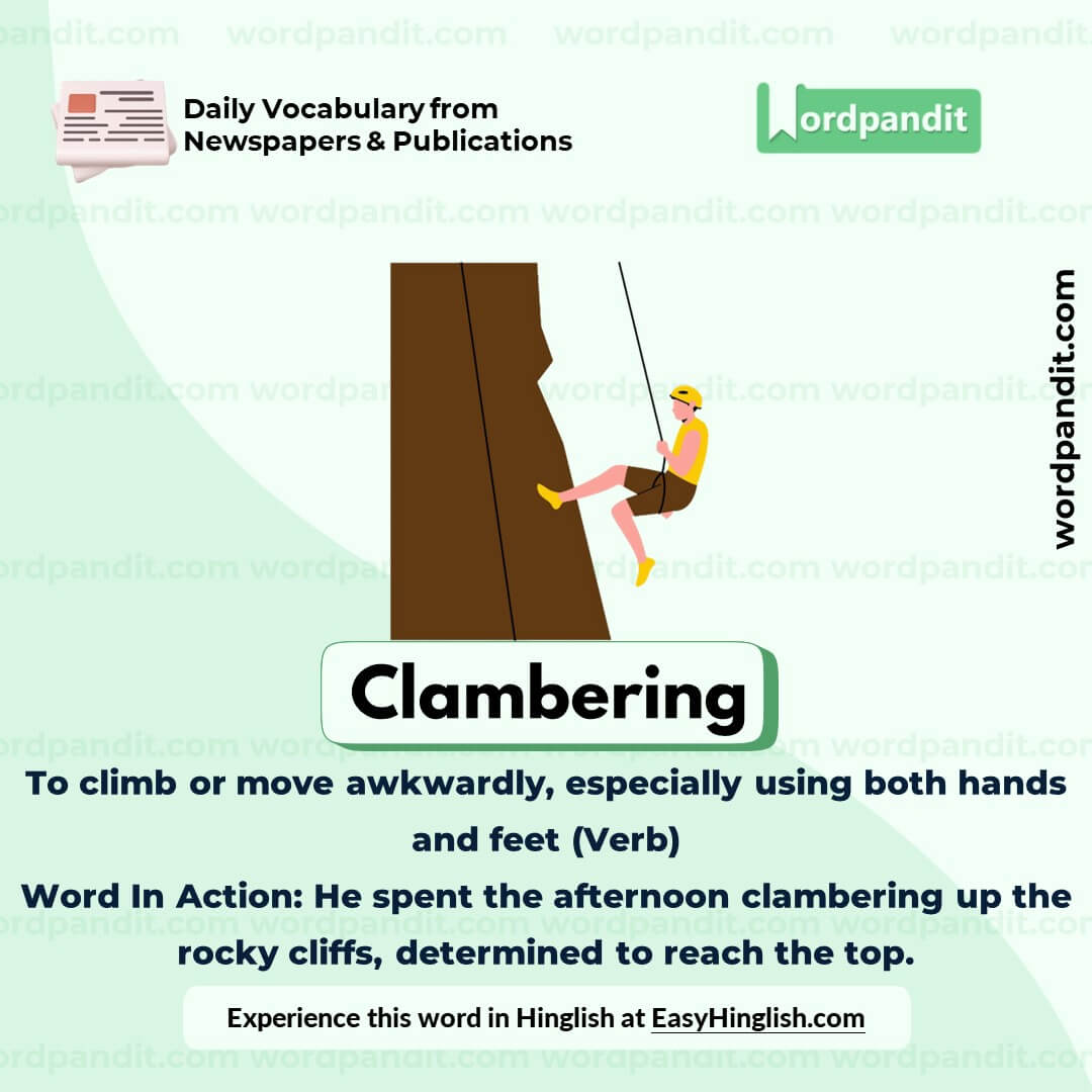 Clambering Vocabulary Post