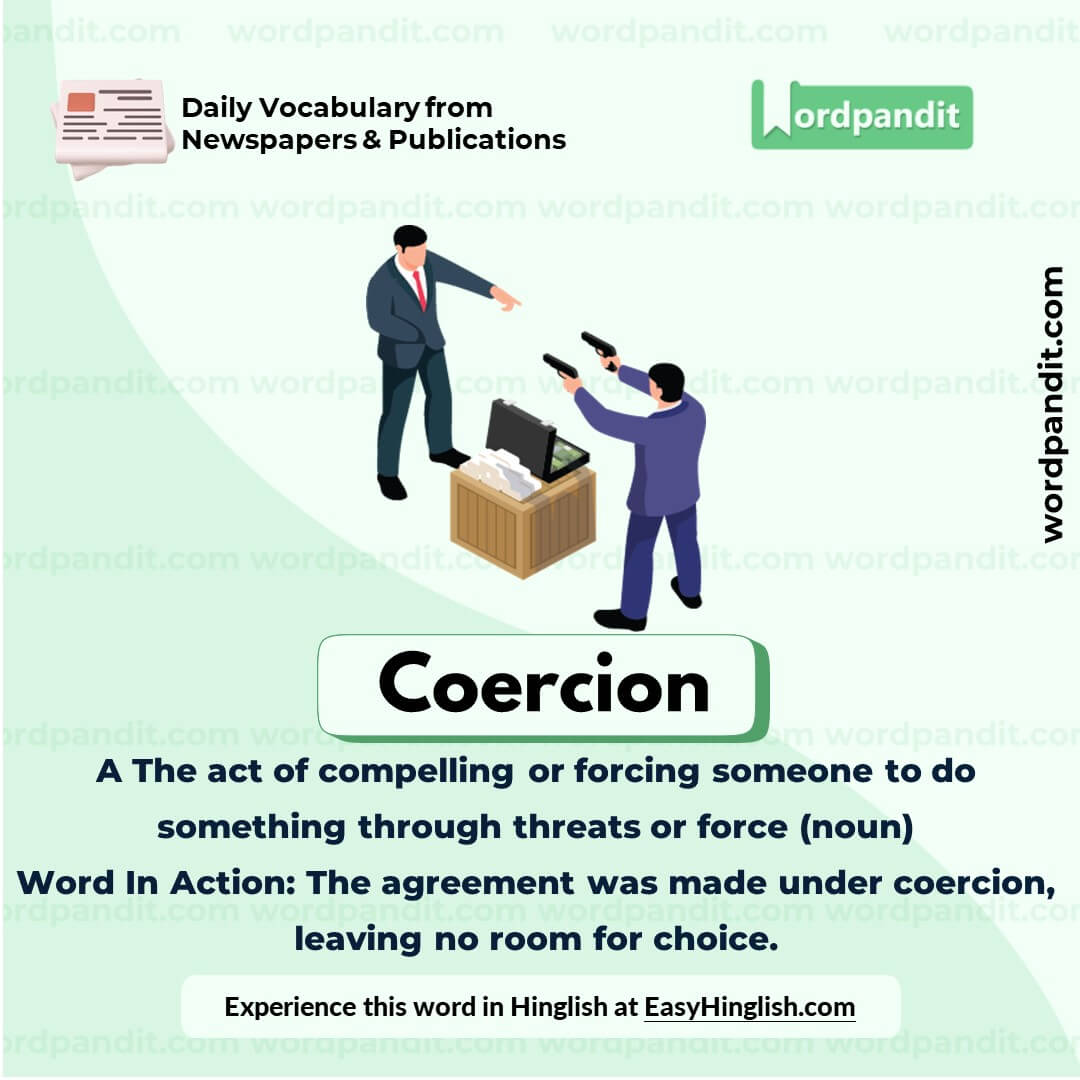 Coercion Vocabulary Picture