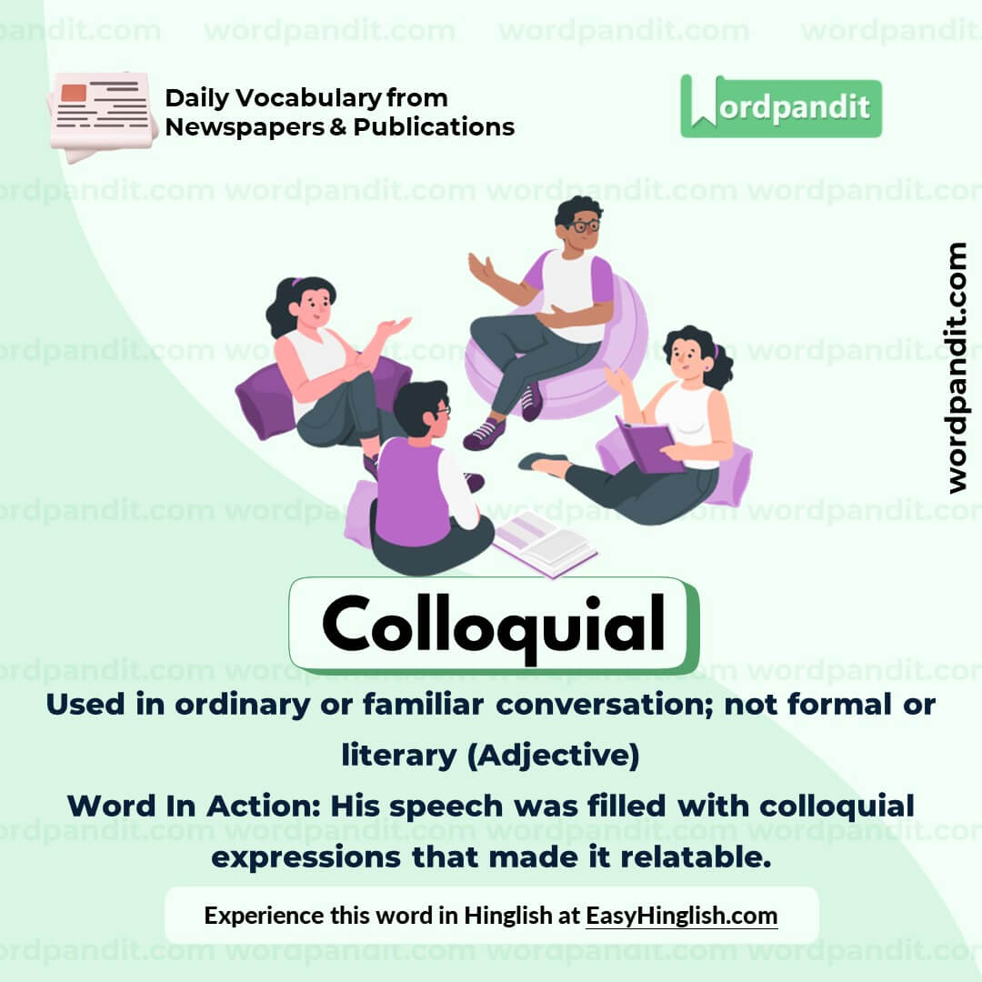 Colloquial Vocabulary Post