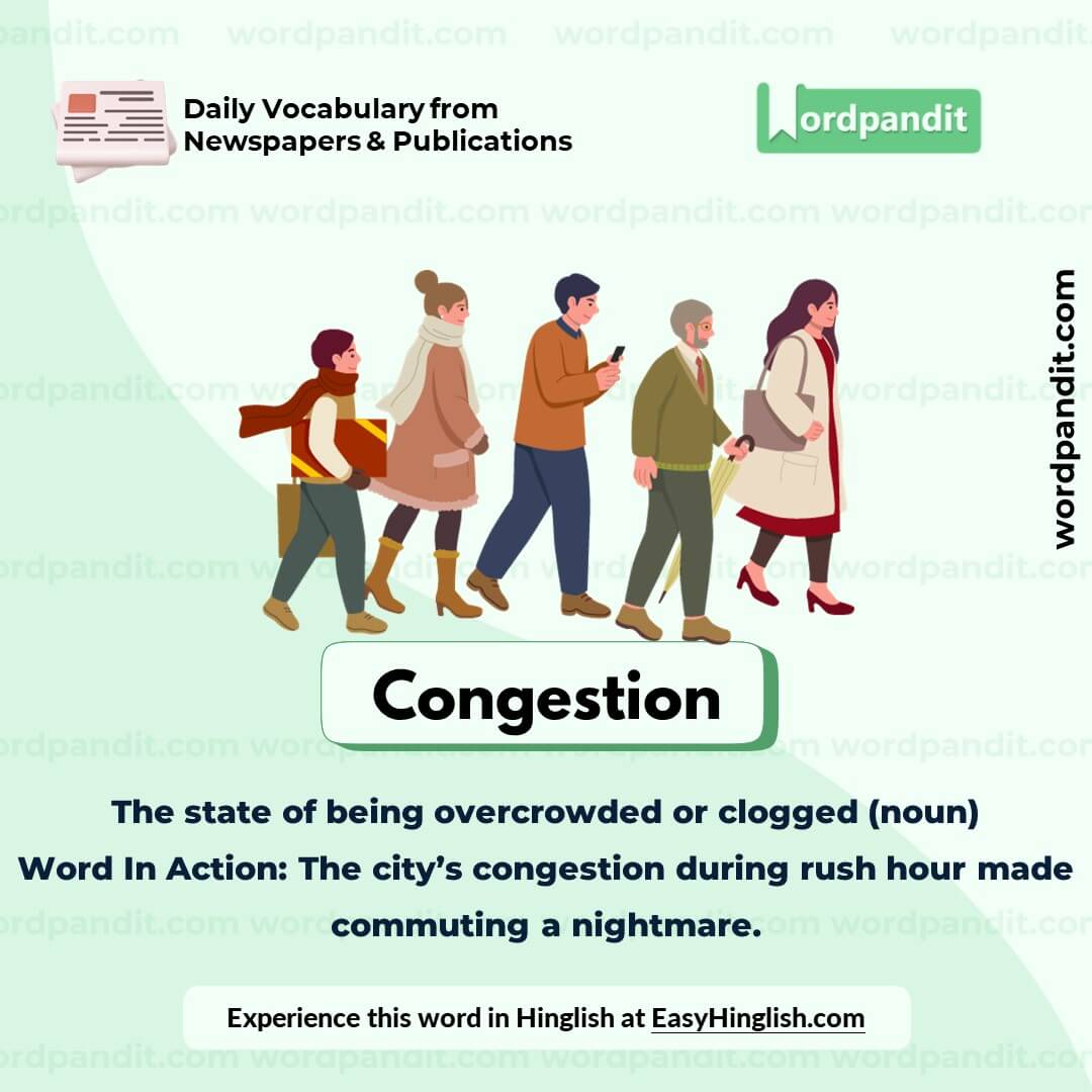 Congestion Vocabulary Picture