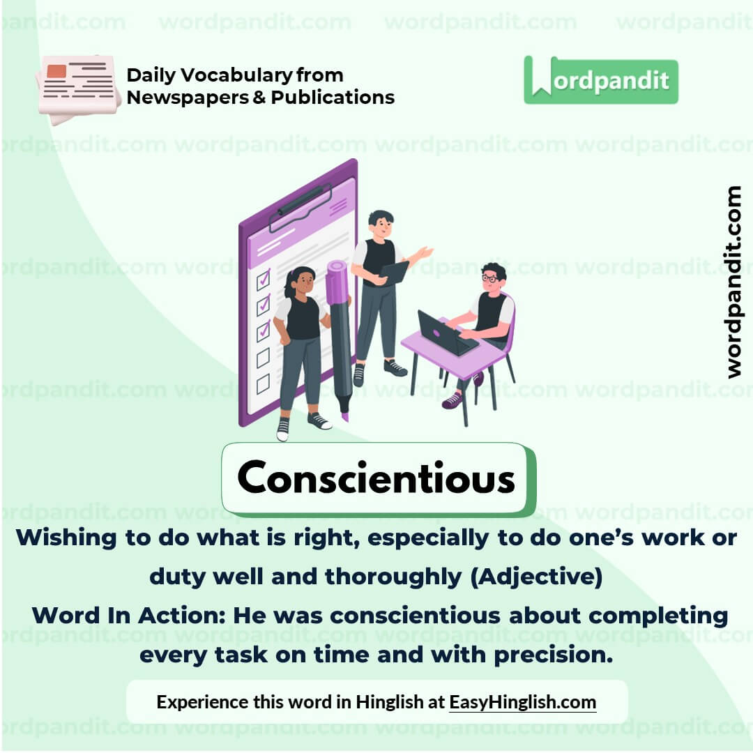 Conscientious Vocabulary Picture