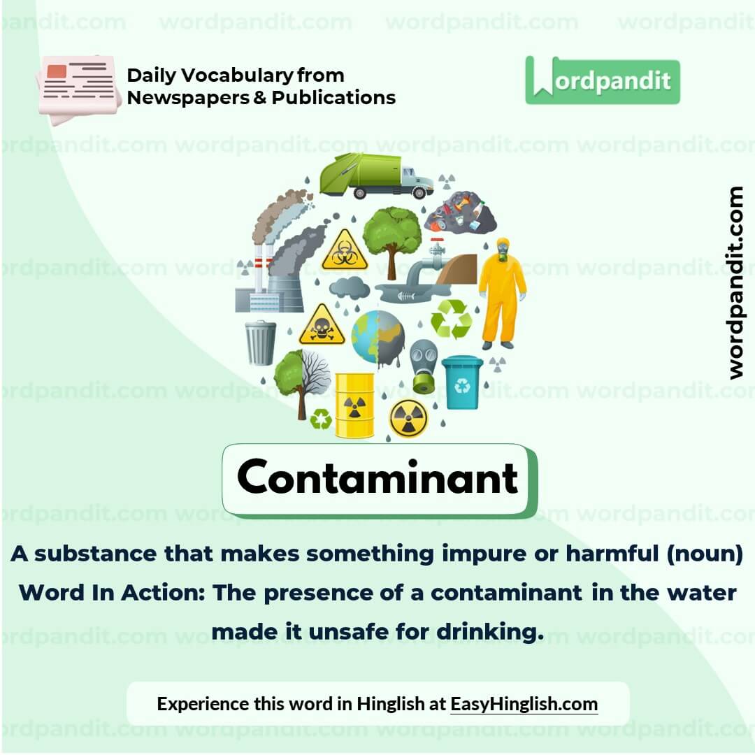 Contaminant Vocabulary Picture