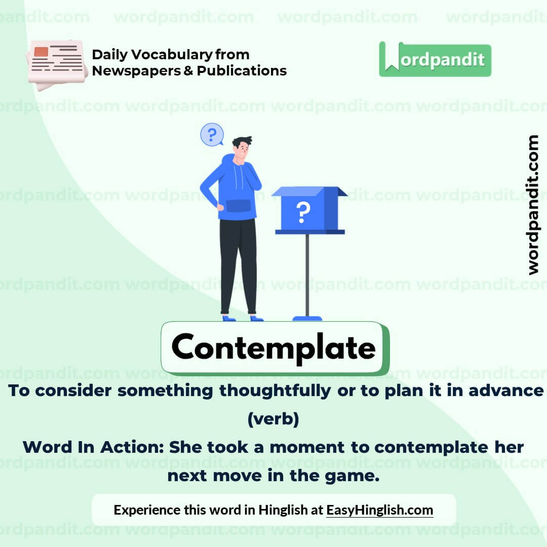 Contemplate Vocabulary Post