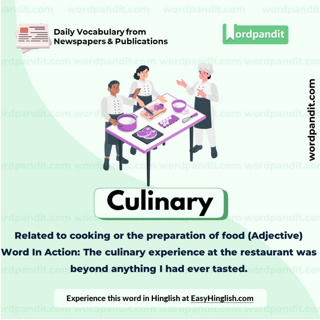 Culinary Vocabulary Picture