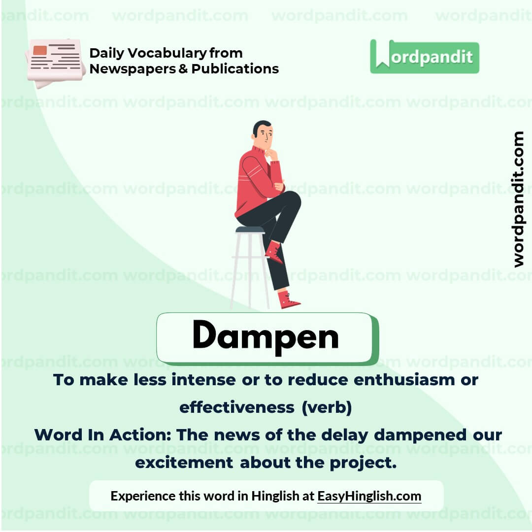 Dampen Vocabulary Picture