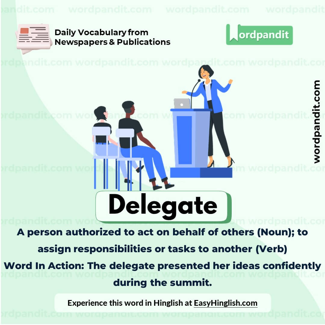 Delegate Vocabulary Picture