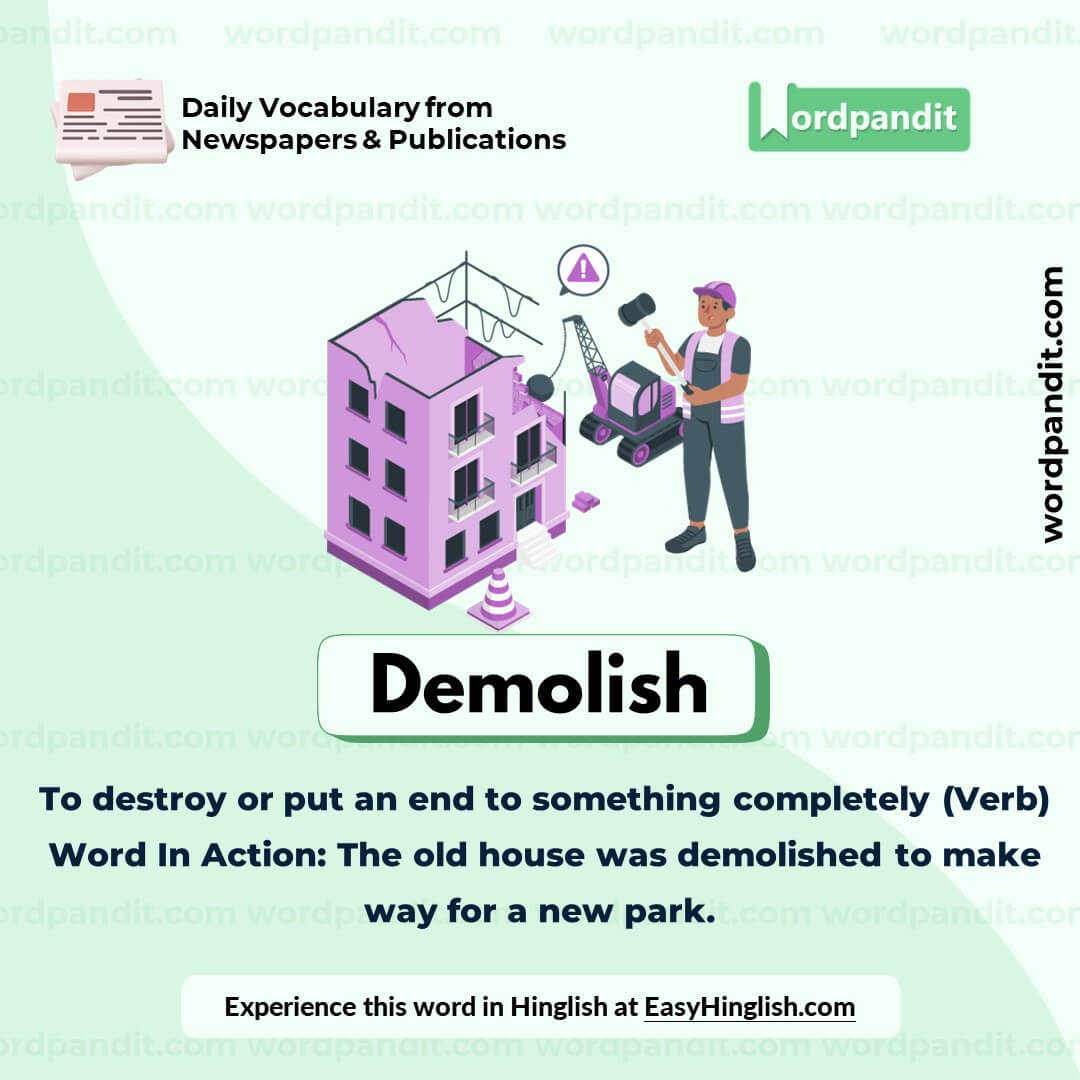 Demolish Vocabulary Post