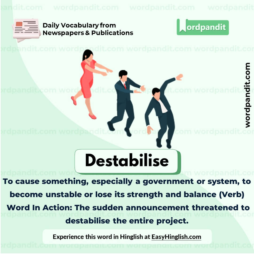 Destabilise Vocabulary Picture